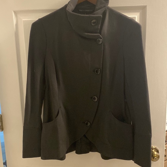 WHBM size 10 gray pointe side button blazer - Picture 1 of 6